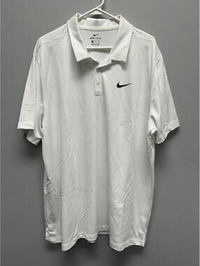 Nike Dri-FIT White Polo Shirt